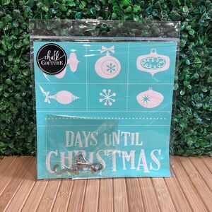 New Chalk Couture Days Until Christmas Retired Christmas Holiday Chalk Transfer